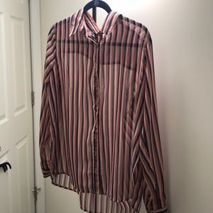 Wild Fable Top See through Blouse Size L